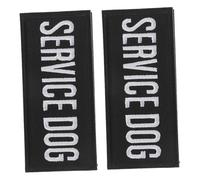 FIXOSHEE 2pcs Service Dog Harness with Embroidered Patch Soft Polyester Easy Wear Design for Small to Large Pets for Training Walking and Travel