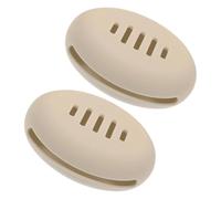 FIXOSHEE 2pcs Silicone Makeup Sponge Holder Travel Case Washable Reusable Makeup Sponge Organizer Breathable Case for Bathroom Storage