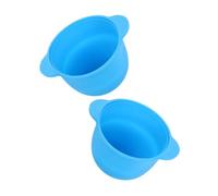 FIXOSHEE 2pcs Silicone Wax Bean Bowl Reusable Waxing Warmer Liner 300ml Locks in Nutrients Safe and Comfortable Hair Removal Beauty Accessory for Skin Types