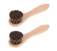 FIXOSHEE 2pcs Small Animal Bathing Brush with Soft Bristles and Beech Wood Handle, 4-inch Grooming Comb for Rabbits, Guinea Pigs, Hamsters-pet Bathing Tool for Small Pets