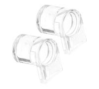 FIXOSHEE 2Pcs Small Transparent Acrylic Ant Water Feeder Bowls Reptile Food Dish for Gecko Chameleons Turtle Lizard Tank Accessories Easy Clean Pet Feeding