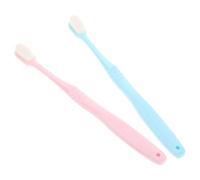 FIXOSHEE 2Pcs Soft Bristle Toothbrush for Adults Couples, Extra Fine Soft Manual Toothbrushes Gum Care, Sensitive Teeth Oral Hygiene for Daily Use