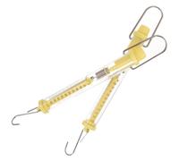 FIXOSHEE 2pcs Spring Balance Scales Newton Tubular Force Measurement with Clear Calibration Springs Transparent Cylinder Design for Physics Experiments and Teaching Random Color