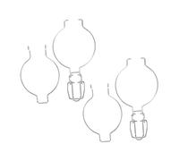 FIXOSHEE 2pcs Stainless Steel Jar Seals Replacement Airtight Spring Lock Rings for Mouth Glass Canning Jars Leak Storage Sealer Clips for Kitchen Food Preservation