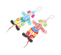 FIXOSHEE 2Pcs String Clown Marionette Puppets Handcrafted Puppet Show for Creative Play and Imaginative Communication Color Random Random Color