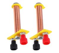 FIXOSHEE 2Pcs T-Shaped Solenoid Electromagnets Physics Experiment Coil Kit for Students, Electromagnetic Induction Teaching Tool for Electrical Circuit Demonstrations, Educational Physics