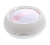 FIXOSHEE 2Pcs Travel Makeup Powder Containers Set with 10G Small Eco-Friendly Plastic Compact Case and Fine Cotton Puff, Reusable Cosmetic Face Powder Storage Jars for Home and On-The-Go