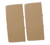 FIXOSHEE 2pcs Vehicle Sun Visor Mirror Covers Replacement Flip Vanity Mirror Covers for Deep Beige Sun Protection for Driver and Passenger Side