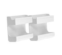 FIXOSHEE 2pcs Wall Mounted Smartphone Bracket Adhesive Phone Charging Stand Remote Control Holder for Home Office Space-saving Stable Storage Organizer