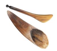 FIXOSHEE 2Pcs Wear-Resistant Ox Horn Neck Scraper Massage Tool Multi-Function Scraping Tools for Facial and Body Therapy Comfortable Rounded Edges Household Massage Kit