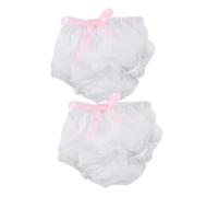 FIXOSHEE 2pcs White 20cm Doll Panties Underwear Accessories for 20cm Dolls Mini Underpants Set Suitable for Clothing and Dress-up
