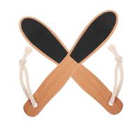 FIXOSHEE 2PCS Wooden Handle Foot Files Callus Remover for Hard Skin Exfoliating Dead Skin Scrub Pedicure Supplies for Women and Men Professional Home Use