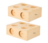 FIXOSHEE 2pcs Wooden Slopes Physics Teaching Tools Mechanic Experiment Equipment for School Education and Science Learning