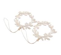FIXOSHEE 2PCS Wooden Wreath Frames Lightweight Floral Hoop Rings for DIY Crafts Wall Hanging Decoration Christmas Wedding Holiday Rustic Rustic Home Decor