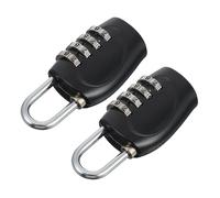 FIXOSHEE 2pcs Zinc Alloy Combination Padlocks Portable Password Locks for Gym Lockers Luggage and Storage Holders Theft Security Locks Easy Reset
