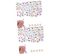 FIXOSHEE 2sets Mixed Acrylic Decorative Craft Beads Loose Letter Number Heart Beads for Jewelry Making DIY Bracelets Necklaces More Vibrant Colors Flat Design 300pcs*2