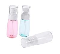 FIXOSHEE 3 PCS Soap Dispenser Bottles Transparent Light Pink Blue Reusable Bathroom Lotion Pump for Shampoo Conditioner Body Wash Face Wash Easy to Refill
