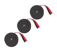 FIXOSHEE 3 Rolls Typewriter Ribbon Spool Replacement Black Dual Color Printing Fade Resistant Print Compatible with Mechanical Vintage Typewriters