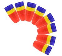 FIXOSHEE 30 Pieces Large Illusion Cups and Balls Set - Magician Trick Gimmick Prop 10 Packs, 3 Pieces Per Pack - Party and Stage Performance for Beginners