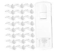 FIXOSHEE 30Pcs Clear Plastic Curved Shelf Support Pegs for Kitchen Cabinet Bookcase Furniture Transparent Locking Shelf Pins for Maximized Corner Storage and Easy Installation