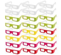 FIXOSHEE 30pcs Glasses for Colorful Valentine Day Accessories for Home Movies and Classroom Rewards Lightweight and Comfortable Design for Spectacular Visuals