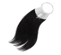 FIXOSHEE 30pcs Human Hair Color Sample Bundles Testing Rings Set 3 Levels Real Hair Strands for Salon Hairdressing Training and Color Analysis