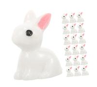 FIXOSHEE 30Pcs Mini Rabbit Figurines Resin Cartoon Easter Bunny Micro Landscape Ornaments for Garden Lawn Balcony Decor Miniature Rabbit Statues for DIY Craft and Home Decoration