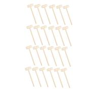 FIXOSHEE 30Pcs Mini Wooden Mallets Hammer Educational for Boys Safe Wood Material Hand Eye Coordination Development Tools for DIY Craft and Early Development Activities