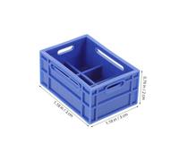 FIXOSHEE 30pcs Miniature Plastic Storage Baskets Mini Crates for Dollhouse Decorations and DIY Craft Projects Realistic Tiny House Accessories for Market and Food Display