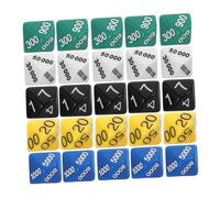 FIXOSHEE 30pcs Multi Sided Dice Plastic Place Value Dice for Board Games Party Entertainment with Numeric Faces and Floor Friendly Game Accessories