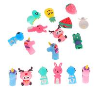FIXOSHEE 30Pcs Silicone Animal Pencil Caps Small Cute Pencil Protection Covers for Boys School Supplies
