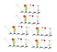 FIXOSHEE 30pcs Simulation Plant Hairpins with Gradient Leaf Mushroom Red Berry Sunflower Fruit Designs Hair Clips for Non-slip Barrettes Suitable for Thick Straight Curly Hair Accessories