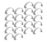 FIXOSHEE 30pcs Steel Wire Cage Clips with Anti-slip Thickened Door Hooks for Chicken Rabbit Poultry Farming Secure Lock Door Hooks for Breeding Hatching Transport