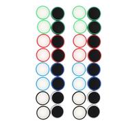 FIXOSHEE 32pcs Silicone Thumbstick Grip Caps for Controller Glow-in-the-Dark Joystick Covers Anti-Slip Silicone Caps Multi-Color Gaming Controller Thumb Grips for Enhanced Precision