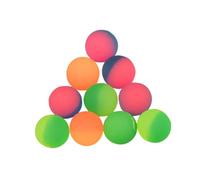 FIXOSHEE 35Pcs Two-tone Bouncing Balls for Floating Machine Balls with High Bounce and Bright Colors Portable Soft for Birthday and Water Play