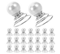 FIXOSHEE 36pcs Spiral Hair Pins with Single Pearl Accent Screw Bridal Updo Hair Clips for Secure Bun Styling