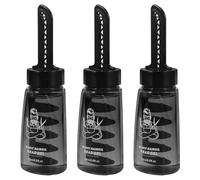 FIXOSHEE 3pcs 260ml Men Hair Styling Gel Bottles with Comb Applicator Empty Hair Wax Gel Containers for Salon and Travel Use