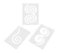 FIXOSHEE 3pcs Acrylic Quilting Template for Patchwork Quilt Templates Quilting Stencil Sewing Tools for DIY Quilt Design at Home Workshop