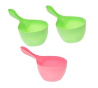 FIXOSHEE 3pcs Baby Wash Hair Head Cup for Infants - Bath Rinse Water Spoon Set, Safe Non-Toxic Plastic, Suitable for Baby Bath Time and Shower Play Random Color