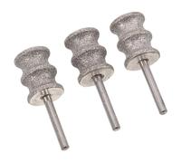 FIXOSHEE 3pcs Dog Nail Grinder Replacement Heads Corundum Pet Nail Grinder Tips for Electric Paw Trimmer Heavy Duty Grinding Bits for Dog Claw Care and Professional Pet Grooming