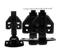FIXOSHEE 3pcs Full Overlay Concealed Cabinet Door Hinges for Kitchen Frameless Cabinets Quiet Soft Close Hinges Tiny for Cupboard Doors