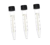 FIXOSHEE 3pcs Glass Centrifuge Tubes Spiral Graduated Test Tubes with Caps for Laboratory Biochemistry Molecular Biology Sample Storage and Precision Testing