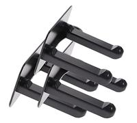 FIXOSHEE 3pcs Hair Dryer Holder Rack Adhesive Wall Mount Bathroom Home Styling Tool Organizer Hook for Blow Dryer Storage