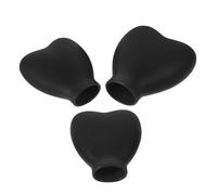 FIXOSHEE 3pcs Heart Shaped Silicone Makeup Brush Reusable Brush Covers for Makeup Lovers Protecting Your