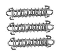 FIXOSHEE 3pcs Heavy Duty Dog Leash Springs Stainless Steel Shock Absorbing Buffer Tie for Training and Outdoor Use Weather Resistant Rope Tightener with Tension for Small to Large Dogs