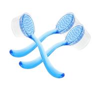 FIXOSHEE 3pcs Manual Face Brushes with Horn Bristles for Gentle Deep Exfoliation and Pore Cleansing Large Dust Brush for Home Cleaning Suitable for Travel and Office Skincare