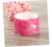 FIXOSHEE 3pcs Petal Washi Masking Tape Self-adhesive Floral Stickers for Scrapbooking DIY Crafts Diary Decoration in Wine Red Pink Purple Colors