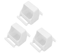 FIXOSHEE 3pcs Plastic Bird Food Containers for Parrots and Birds No Mess Feeding Boxes with Easy Installation and Removable Design for Cages and Balconies
