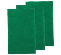 FIXOSHEE 3pcs Polyester Reptile Carpet Mat Liner Green Absorbent Moisture Substrate for Bearded Dragon Lizard Tortoise Snake Terrarium Bedding