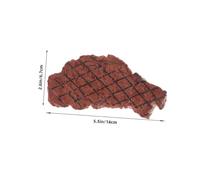 FIXOSHEE 3PCS Realistic Simulation Steak Fake Meat Decoration for Kitchen Restaurant Display Plastic Food Model with Vibrant Colors and Safe Materials